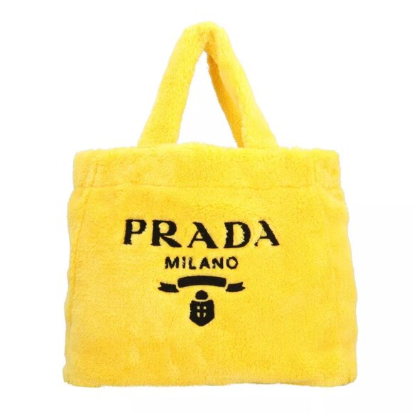 PRADA Tote Bag 1BG130 pile terry used - Picture 1 of 10